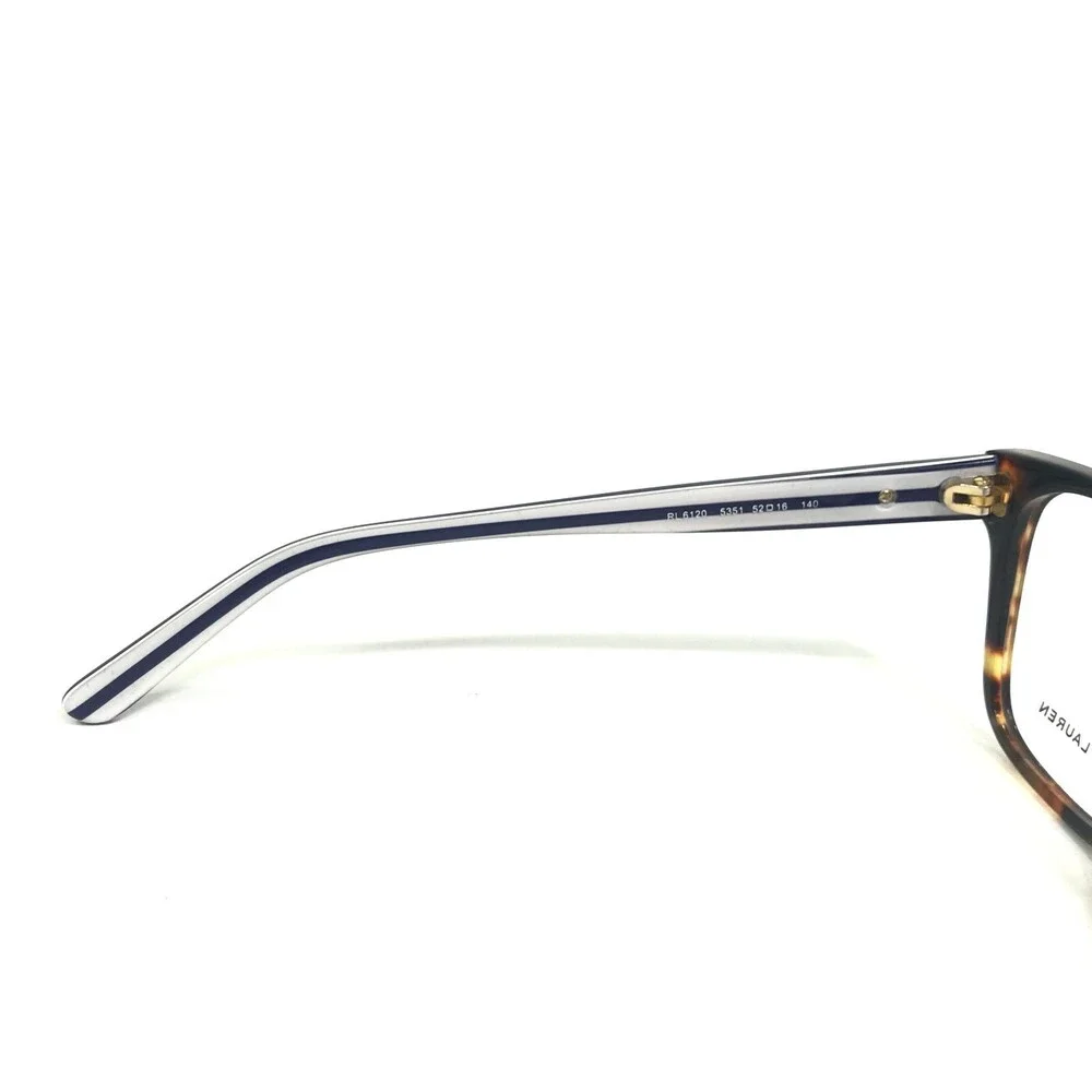 Ralph Lauren Eyeglasses Frames RL6120 5351 Blue White Brown Tortoise 52-16-140